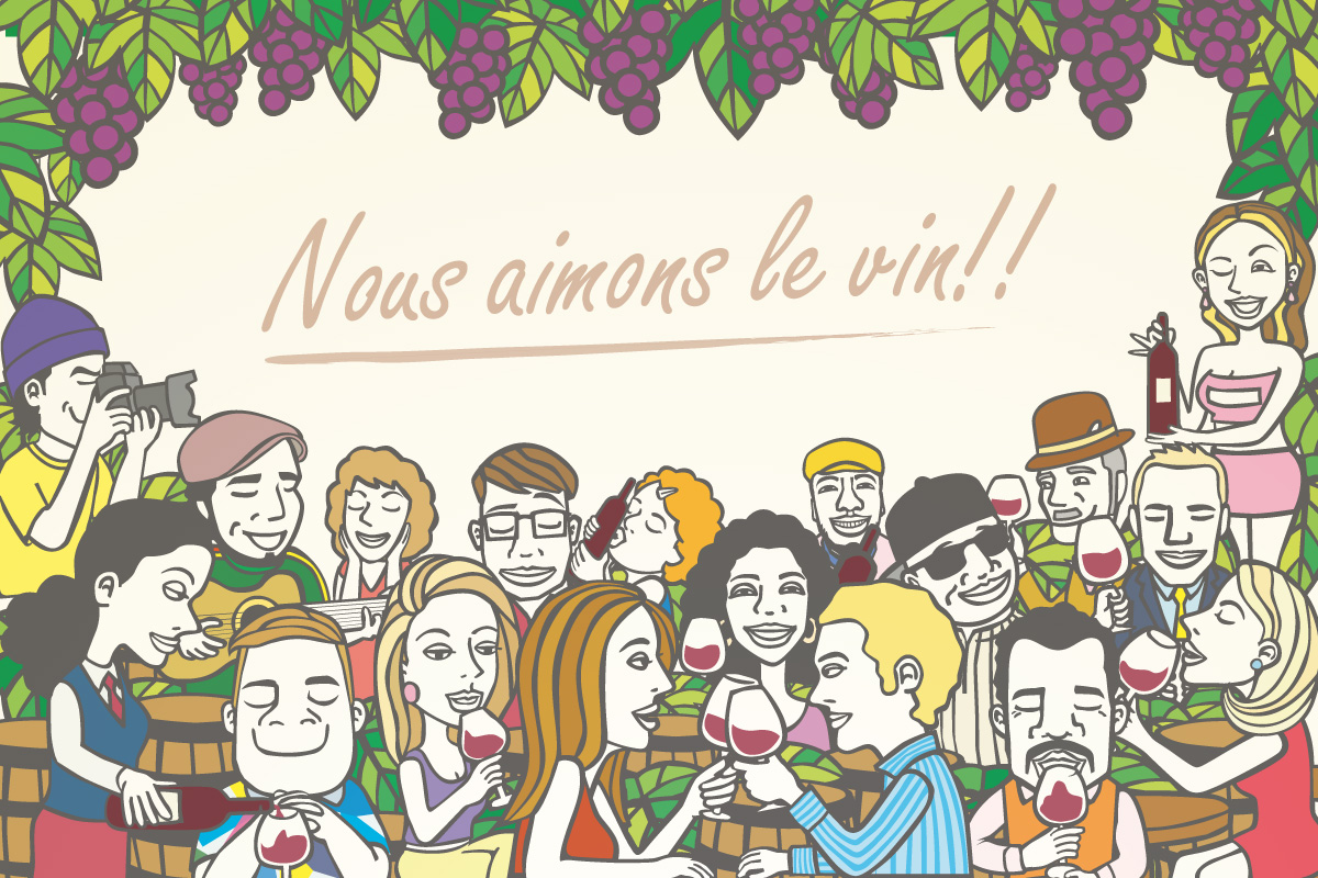 For Wine Promotion “Nous aimos le vin”